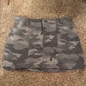 Wild Fable Gray Camouflage Mini Skirt